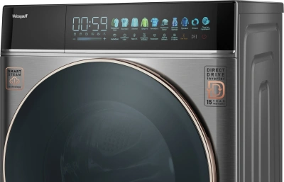 Стиральная машина Weissgauff WM 58411 Direct Drive Inverter Premium класс: A+++ загр.фронтальная макс.:11кг темно-серебристый