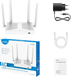 Роутер беспроводной Cudy WR1300S AC1200 10/100/1000BASE-TX белый