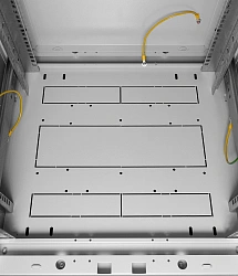 Шкаф коммутационный ЦМО (ШТК-М-30.6.6-1ААА) напольный 30U 600x625мм пер.дв.стекл задн.дв.спл.стал.лист 2 бок.пан. направл.под закл.гайки 900кг серый 455мм 75кг 180град. 1515мм