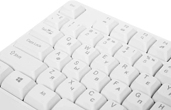 Клавиатура Acer OKW301 белый USB Multimedia для ноутбука (ZL.KBDCC.01B)