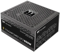 Блок питания Thermaltake ATX 850W Toughpower GF3 Gen.5 80+ gold 24pin APFC 135mm fan color LED 12xSATA Cab Manag RTL