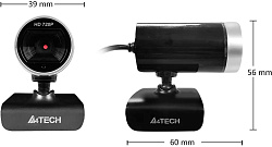Камера Web A4Tech PK-910P черный 1Mpix (1280x720) USB2.0 с микрофоном