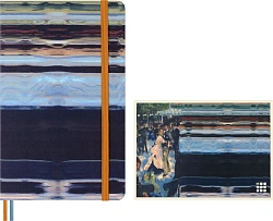 Блокнот Moleskine LIMITED EDITION MUSEE D`ORSAY SKBOXL6911S1NL Large 130х210мм обложка текстиль 176стр. линейка подар.кор. синий