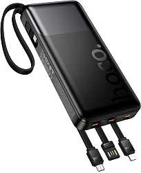 Мобильный аккумулятор Hoco J156 Founder 10000mAh QC3.0/PD3.0 22.5W 3A черный (62277)