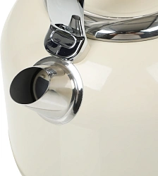 Чайник электрический Candy CK-205 1.7л. 2200Вт слоновая кость корпус: нерж.сталь