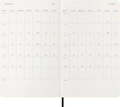 Еженедельник Moleskine PRECIOUS & ETHICAL MAMBA Large 130х210мм обложка экокожа 144стр. черный