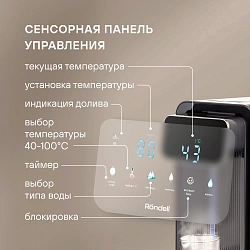 Термопот Rondell RDE-1052 5л. 850Вт черный