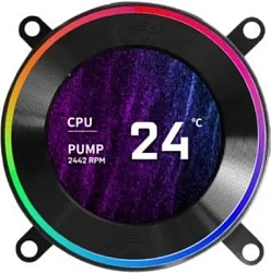 Система водяного охлаждения Lian-Li HydroShift II LCD-C 360CL ARGB Soc-AM5/AM4/1700/1851 черный 4-pin 31dB Al+Cu LCD Ret (G89.GHS2LCD36RB.R0)