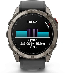 Смарт-часы Garmin Fenix 8 Pro 51mm AMOLED 1.4" AMOLED корп.серебристый рем.желтый (010-03199-11)
