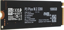 Накопитель SSD Crucial PCIe 4.0 x4 1TB CT1000P3PSSD8 P3 Plus M.2 2280