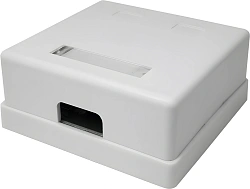 Розетка Suprlan 10-0309-1 наклад.RJ45 2 кат.5E UTP бел.