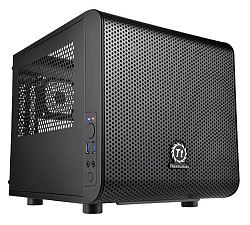 Корпус Thermaltake Core V1 черный без БП miniITX 2x80mm 1x120mm 1x140mm 2xUSB3.0 audio bott PSU
