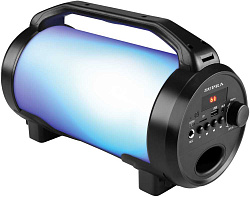 Аудиомагнитола Supra BTS-655 черный 15Вт MP3 FM(dig) USB BT microSD