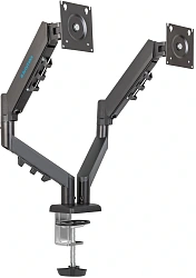 Кронштейн для мониторов ЖК Kromax OFFICE-14 черный 15"-32" макс.10кг настольный поворот и наклон