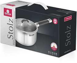 Ковш Rondell Stolz RDS-1751 1.4л. d=16см (с крышкой) стальной