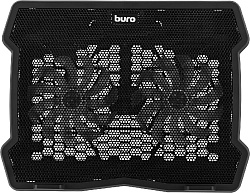 Подставка для ноутбука Buro BU-LCP150-B213 15"335x265x22мм 74.35дБ 1xUSB 2x 140ммFAN 480г металлическая сетка/пластик черный