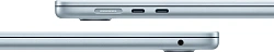 Ноутбук Apple MacBook Air A3241 M4 10 core 16Gb SSD256Gb/10 core GPU 15.3" Liquid Retina (2880x1864) macOS lt.blue WiFi BT Cam (Z1HD000VB(MC7A4))