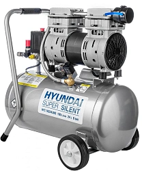Компрессор поршневой Hyundai HYC 18224LMS безмасляный 180л/мин 24л 1000Вт серебристый