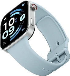Смарт-часы Xiaomi Redmi Watch 6 2.07" AMOLED корп.серебристый рем.голубой разм.брасл.:135-205мм (BHR08CWGL)