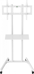 Стойка для телевизора Cactus CS-ST04 белый 37"-70" макс.68кг напольный мобильный