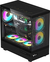 Корпус Formula Crystal Z8 черный без БП ATX 11x120mm 4x140mm 1xUSB3.0 audio bott PSU
