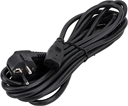 Шнур питания ITK PC-C13D-5M C13-Schuko проводник.:3x1.5мм2 5м 230В 10А (упак.:1шт) черный