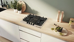 Газовая варочная поверхность Bosch PPP6B1J40R белый