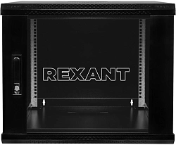 Шкаф коммутационный Rexant (04-0966-112) настенный 6U 400x542мм пер.дв.стекл серый