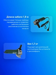 Углошлифовальная машина Bosch PWS 650-125 650Вт 11000об/мин рез.шпин.:M14 d=125мм (06034110R0)