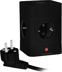 Сетевой удлинитель Buro BU-PTE4.1UC-B 1.5м (4 розетки) черный (коробка)