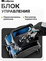 Тепловая пушка электрическая Сибртех K3 3000Вт синий/черный