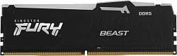 Память DDR5 16GB 6000MHz Kingston KF560C30BBEA-16 Fury Beast Black Expo RGB RTL Gaming PC5-48000 CL30 DIMM 288-pin 1.4В kit single rank с радиатором Ret