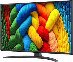 Телевизор LED LG 43" 43NANO81A6A.ARUG черный 4K Ultra HD 60Hz DVB-T DVB-T2 DVB-C DVB-S DVB-S2 USB WiFi Smart TV