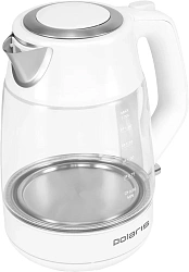 Чайник электрический Polaris PWK 1760CGL 1.7л. 2150Вт белый корпус: стекло/металл