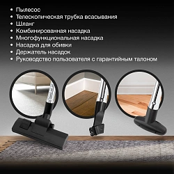 Пылесос Hyundai HYV-B4995 2220Вт черный/красный (в компл.:1мешок)