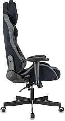 Кресло игровое эргономичное A4Tech Bloody GC-580 черный/серый искусственная замша с подголов. крестов.