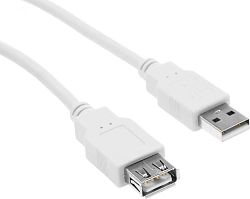 Кабель-удлинитель Ningbo USB A(m) USB A(f) 1.8м (USB2.0-AM/AF-1.8M-MG) феррит.кольца