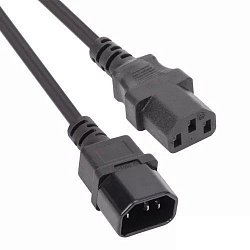 Кабель-удлинитель Premier 5-284 IEC C13 IEC C14 5м (5-284(1.0) 5.0) черный (Bulk)