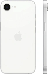 Смартфон Apple A3409 iPhone 16e 256Gb белый моноблок 3G 4G 1Sim 6.1" 1170x2532 iOS 18 48Mpix 802.11 a/b/g/n/ac/ax NFC GPS Protect