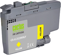 Картридж струйный Cactus CS-LC3239XLY желтый (52мл) для Brother HL-J6000DW/J6100DW с чипом