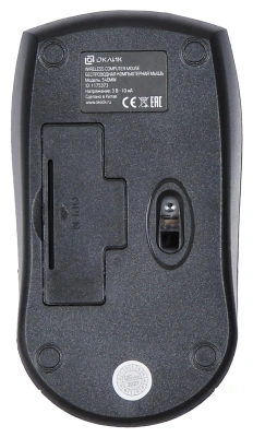 Мышь Оклик 540MW черный оптическая 1200dpi беспров. USB для ноутбука 3but (1175373)