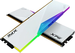 Память DDR5 2x16GB 6400MHz A-Data AX5U6400C3216G-DCLARWH XPG Lancer RGB RTL Gaming PC5-51200 CL32 DIMM 288-pin 1.35В kit dual rank с радиатором Ret