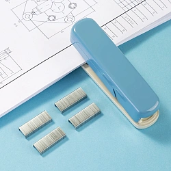 Степлер настольный Deli TA304BLUE Nusign 24/6 26/6 (20листов) синий 50скоб пластик блистер