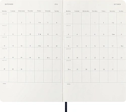 Еженедельник Moleskine CLASSIC SOFT WKNT Large 130х210мм 144стр. мягкая обложка синий сапфир