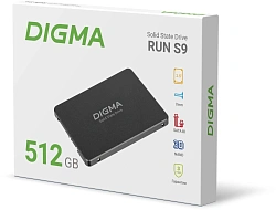 Накопитель SSD Digma SATA-III 512GB DGSR2512GS93T Run S9 2.5"