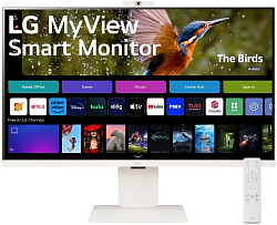 Монитор LG 31.5" MyView 32SR85U-W белый IPS LED 16:9 HDMI M/M Cam матовая HAS 400cd 178гр/178гр 3840x2160 60Hz 4K USB 7.7кг
