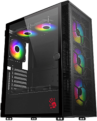 Корпус Bloody BD-CC116 черный без БП ATX 8x120mm 1xUSB2.0 1xUSB3.0 audio bott PSU