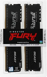 Память DDR4 2x16Gb 3200MHz Kingston KF432C16BB1K2/32 Fury Beast RTL Gaming PC4-25600 CL16 DIMM 288-pin 1.35В dual rank с радиатором Ret