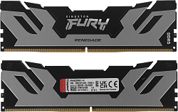 Память DDR5 2x32GB 6400MHz Kingston KF564C32RSK2-64 Fury Renegade Silver XMP RTL Gaming PC5-51200 CL32 DIMM 288-pin 1.4В kit dual rank с радиатором Ret