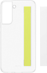 Чехол (клип-кейс) Samsung для Samsung Galaxy S21 FE Slim Strap Cover белый (EF-XG990CWEGRU)